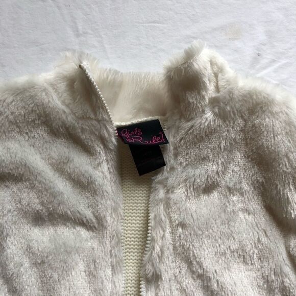 Girls Rule Sweater Cream 14-16 Junior NWOT - Picture 6 of 9